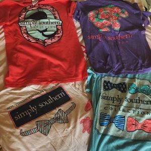 four simply southern shirts